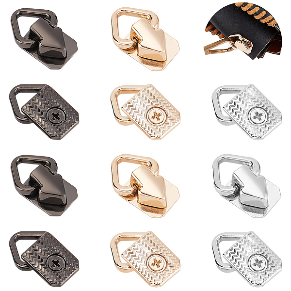 PandaHall WADORN 12Pcs 3 Colors Alloy Triangle Ring Suspension Clasps, with Screws, for Bag Replacement Accessories, Arrow, Mixed Color...
PandaHall WADORN 12Pcs 3 Colors Alloy Triangle Ring Suspension Clasps, with Screws, for Bag Replacement Accessories, Arrow, Mixed Color...
