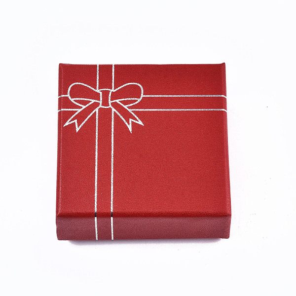 PandaHall Cardboard Jewelry Set Box, for Ring, Earring, Necklace, with Sponge Inside, Square with Bowknot, Red, 8.5x8.5x3.6cm Paper Square...
PandaHall Cardboard Jewelry Set Box, for Ring, Earring, Necklace, with Sponge Inside, Square with Bowknot, Red, 8.5x8.5x3.6cm Paper Square...