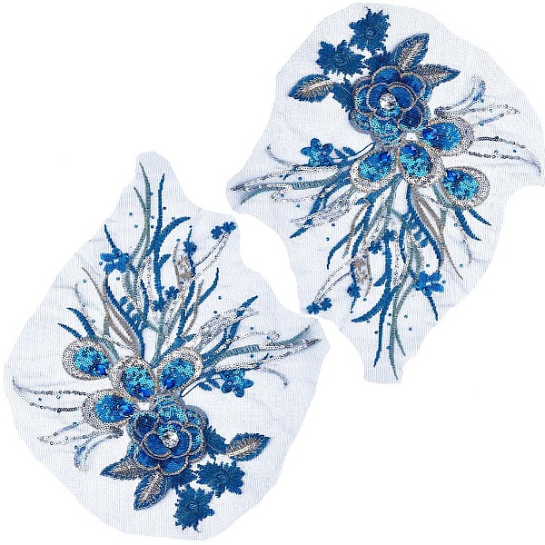 PandaHall GORGECRAFT 2Pcs 14 Inch 3D Flower Embroidery Lace Applique Sequins Embroidered Trim Appliques Floral Sewing Patches Rhinestones...
PandaHall GORGECRAFT 2Pcs 14 Inch 3D Flower Embroidery Lace Applique Sequins Embroidered Trim Appliques Floral Sewing Patches Rhinestones...