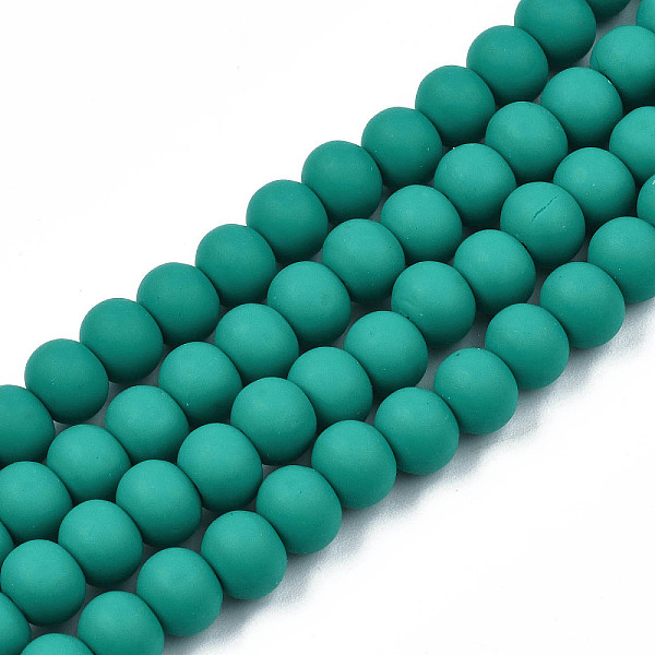 PandaHall Handmade Polymer Clay Beads Strands, for DIY Jewelry Crafts Supplies, Round, Dark Cyan, 7x5.5mm, Hole: 1.6mm, about 69pcs/strand...
PandaHall Handmade Polymer Clay Beads Strands, for DIY Jewelry Crafts Supplies, Round, Dark Cyan, 7x5.5mm, Hole: 1.6mm, about 69pcs/strand...