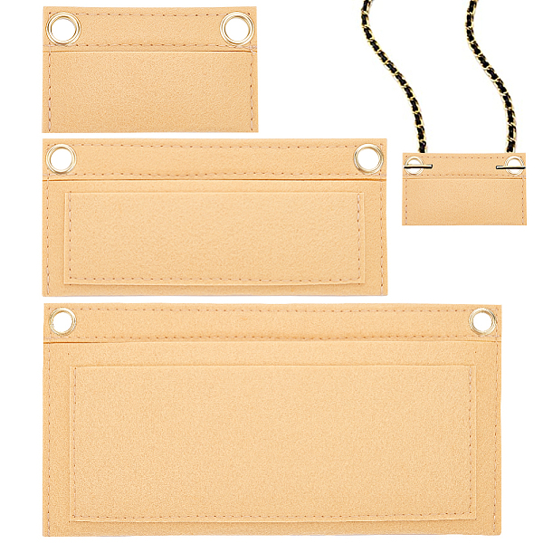PandaHall WADORN 3Pcs 3 Styke Wool Felt Purse Organizer Insert, Mini Handbag Shaper Premium Felt, Bag Accessories, Rectangle, Sandy Brown...
PandaHall WADORN 3Pcs 3 Styke Wool Felt Purse Organizer Insert, Mini Handbag Shaper Premium Felt, Bag Accessories, Rectangle, Sandy Brown...