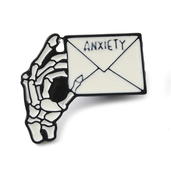 PandaHall Enamel Pins, Black Alloy Brooch, for Backpack Clothes, Skeleton Mail, 23x26x1.5mm Alloy+Enamel Others White
PandaHall Enamel Pins, Black Alloy Brooch, for Backpack Clothes, Skeleton Mail, 23x26x1.5mm Alloy+Enamel Others White