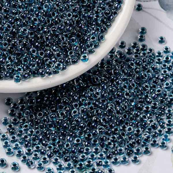 PandaHall MIYUKI Round Rocailles Beads, Japanese Seed Beads, 8/0, (RR3207) Magic Royal Aqua Lined Crystal, 3mm, Hole: 1mm, about..., Cyan
PandaHall MIYUKI Round Rocailles Beads, Japanese Seed Beads, 8/0, (RR3207) Magic Royal Aqua Lined Crystal, 3mm, Hole: 1mm, about..., Cyan