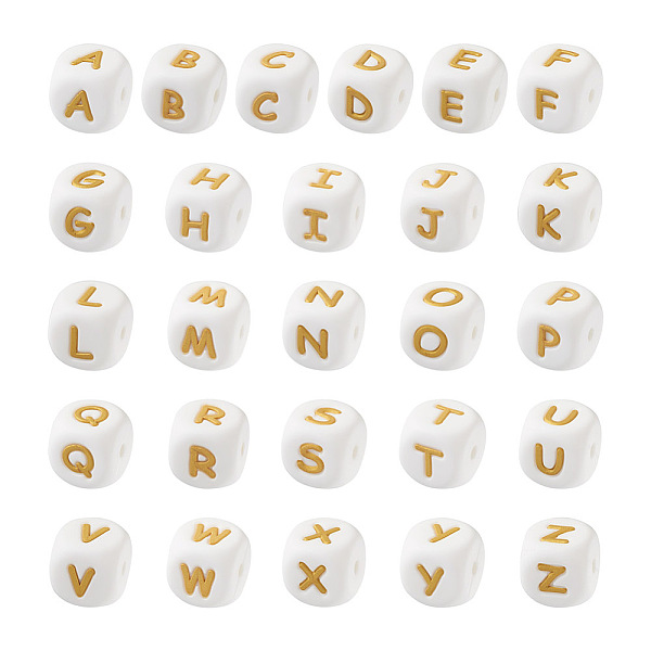 PandaHall Biyun 52Pcs 26 Style Food Grade Eco-Friendly Silicone Beads, Chewing Beads For Teethers, DIY Nursing Necklaces Making, Cube..., White
PandaHall Biyun 52Pcs 26 Style Food Grade Eco-Friendly Silicone Beads, Chewing Beads For Teethers, DIY Nursing Necklaces Making, Cube..., White