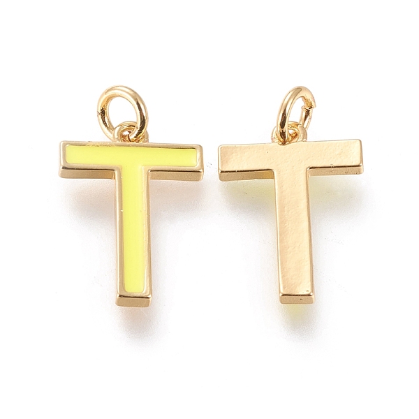 PandaHall Brass Enamel Pendants, with Jump Ring, Long-Lasting Plated, Real 18K Gold Plated, Letter.T, Champagne Yellow, Letter.T, T...
PandaHall Brass Enamel Pendants, with Jump Ring, Long-Lasting Plated, Real 18K Gold Plated, Letter.T, Champagne Yellow, Letter.T, T...