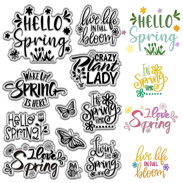 PandaHall CRASPIRE Hello Spring Clear Rubber Stamp Butterfly Flowers Vintage Transparent Silicone Seals Stamp for Journaling Card Making DIY...
PandaHall CRASPIRE Hello Spring Clear Rubber Stamp Butterfly Flowers Vintage Transparent Silicone Seals Stamp for Journaling Card Making DIY...