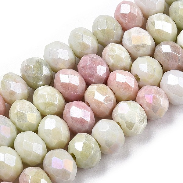 PandaHall Faceted Electroplated Glass Beads Strands, AB Color Plated, Abacus, Pale Goldenrod, 8~8.5x6~6.5mm, Hole: 1.4mm, about...
PandaHall Faceted Electroplated Glass Beads Strands, AB Color Plated, Abacus, Pale Goldenrod, 8~8.5x6~6.5mm, Hole: 1.4mm, about...