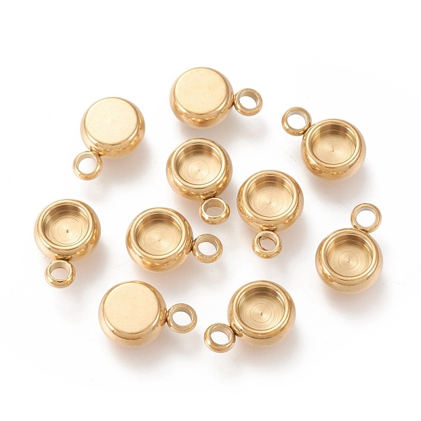 PandaHall Ion Plating(IP) 304 Stainless Steel Pendant Cabochon Settings, Flat Round, Golden, Tray: 4mm, 9x6x3mm, Hole: 1.6mm 304 Stainless...
PandaHall Ion Plating(IP) 304 Stainless Steel Pendant Cabochon Settings, Flat Round, Golden, Tray: 4mm, 9x6x3mm, Hole: 1.6mm 304 Stainless...