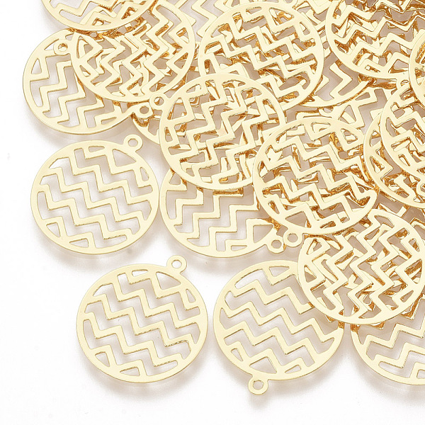 PandaHall Brass Filigree Pendants, Hollow, Real 18K Gold Plated, Flat Round, 22.5x20x0.4mm, Hole: 1.4mm Brass Flat Round
PandaHall Brass Filigree Pendants, Hollow, Real 18K Gold Plated, Flat Round, 22.5x20x0.4mm, Hole: 1.4mm Brass Flat Round