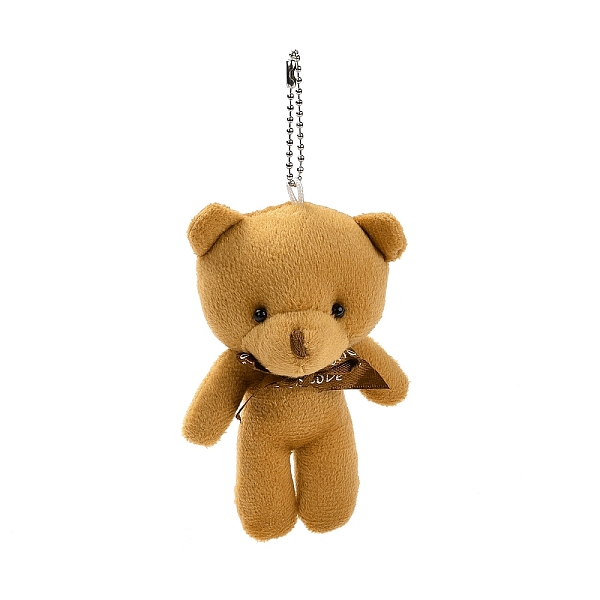 PandaHall PP Cotton Mini Animal Plush Toys Bear Pendant Decoration, with Ball Chain, Dark Goldenrod, 150mm Cotton Bear
PandaHall PP Cotton Mini Animal Plush Toys Bear Pendant Decoration, with Ball Chain, Dark Goldenrod, 150mm Cotton Bear