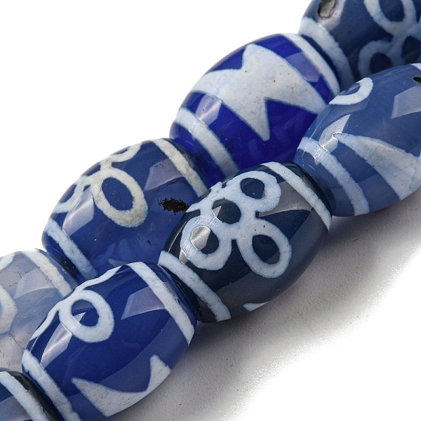 PandaHall Blue Tibetan Style dZi Beads Strands, Dyed Natural Agate Beads Strands, Rice, Flower, 13.5~14x10~10.5mm, Hole: 1mm, about...
PandaHall Blue Tibetan Style dZi Beads Strands, Dyed Natural Agate Beads Strands, Rice, Flower, 13.5~14x10~10.5mm, Hole: 1mm, about...