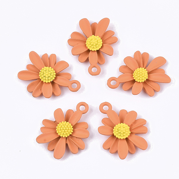 PandaHall Spray Painted Alloy Pendants, Flower/Daisy, Coral, 20.5x16.5x4mm, Hole: 1.8mm Alloy Flower Red
PandaHall Spray Painted Alloy Pendants, Flower/Daisy, Coral, 20.5x16.5x4mm, Hole: 1.8mm Alloy Flower Red