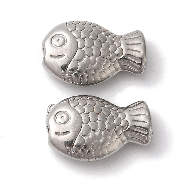 PandaHall 304 Stainless Steel Beads, Fish, Stainless Steel Color, 8x12x3.5mm, Hole: 1.6mm 304 Stainless Steel Fish
PandaHall 304 Stainless Steel Beads, Fish, Stainless Steel Color, 8x12x3.5mm, Hole: 1.6mm 304 Stainless Steel Fish