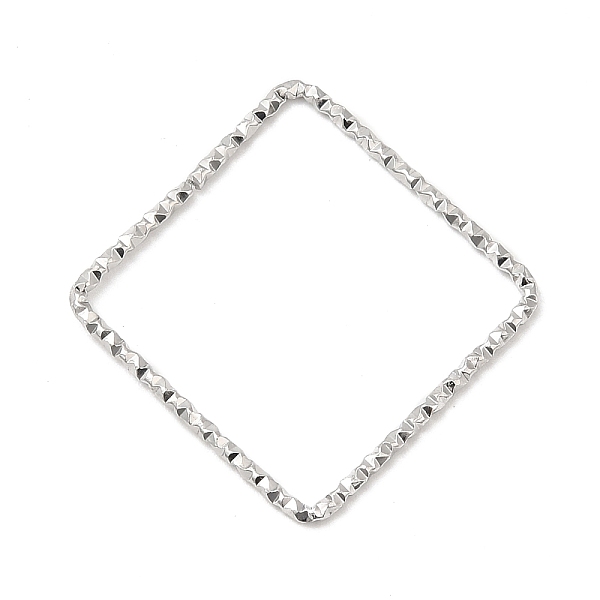 PandaHall 304 Stainless Steel Linking Rings, Textured, Square, Stainless Steel Color, 27x27x1mm 304 Stainless Steel Square
PandaHall 304 Stainless Steel Linking Rings, Textured, Square, Stainless Steel Color, 27x27x1mm 304 Stainless Steel Square