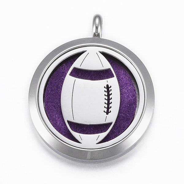 PandaHall 316 Surgical Stainless Steel Diffuser Locket Pendants, Sports Charms, with Perfume Pad and Magnetic Clasps, Flat Round, Stainless..., Purple
PandaHall 316 Surgical Stainless Steel Diffuser Locket Pendants, Sports Charms, with Perfume Pad and Magnetic Clasps, Flat Round, Stainless..., Purple