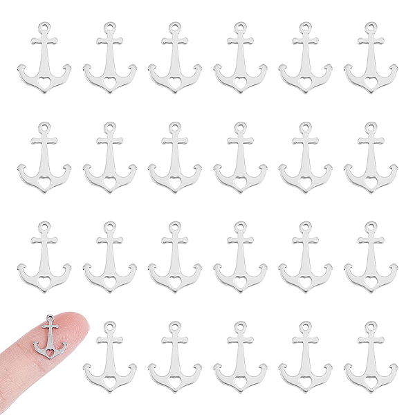PandaHall Unicraftale 50Pcs 304 Stainless Steel Charms, Laser Cut, Anchor with Heart, Stainless Steel Color, 15x11x1mm, Hole: 1.2mm 304...
PandaHall Unicraftale 50Pcs 304 Stainless Steel Charms, Laser Cut, Anchor with Heart, Stainless Steel Color, 15x11x1mm, Hole: 1.2mm 304...
