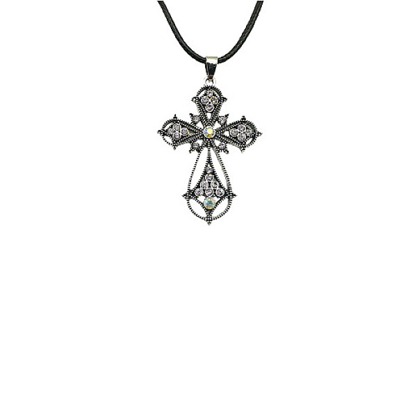 PandaHall Cross Zinc Alloy Pendant Necklace, with Rhinestone, Rosaline, 19.69 inch(50cm) Rhinestone Cross Pink
PandaHall Cross Zinc Alloy Pendant Necklace, with Rhinestone, Rosaline, 19.69 inch(50cm) Rhinestone Cross Pink