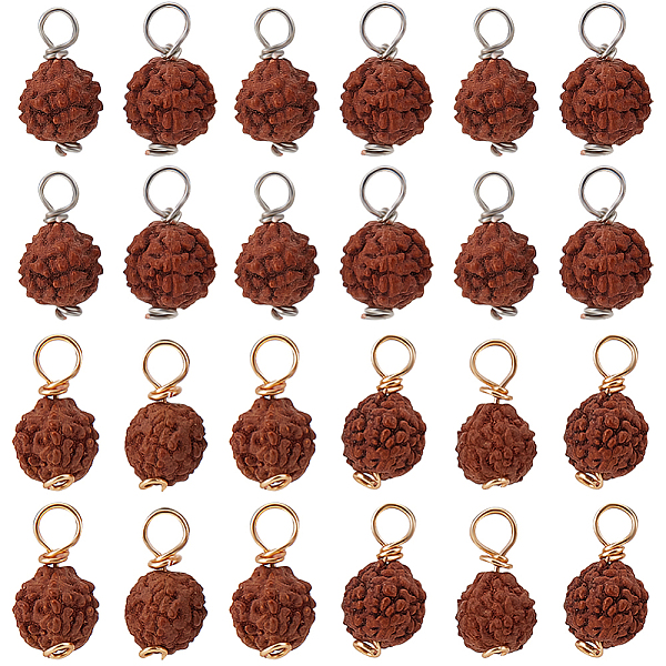 PandaHall Beebeecraft 80Pcs 2 Colors Round Natural Wood Pendants, Sienna Rudraksha Charms, with Copper Wire, Mixed Color, 16~19.5x9~10.5mm...
PandaHall Beebeecraft 80Pcs 2 Colors Round Natural Wood Pendants, Sienna Rudraksha Charms, with Copper Wire, Mixed Color, 16~19.5x9~10.5mm...