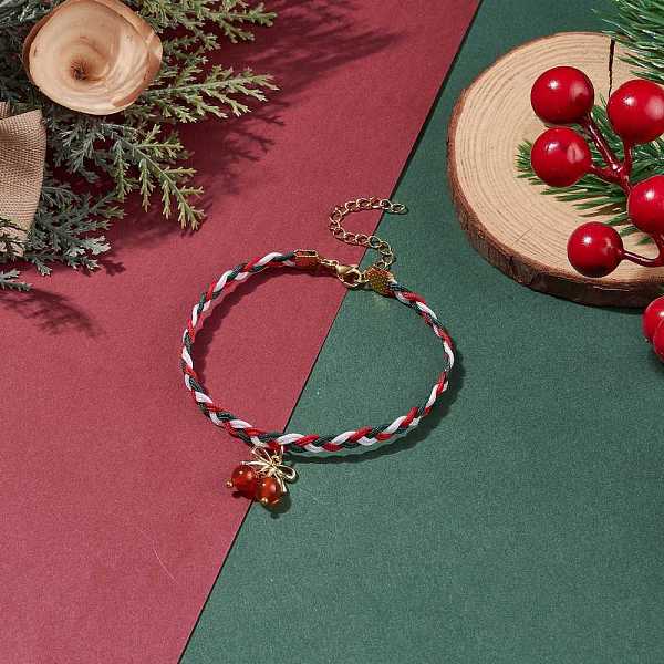 PandaHall Round Natural Carnelian(Dyed & Heated) Beaded Bowknot Charm Bracelet, Christmas Braided Bracelet for Women, Colorful, 7-1/2 inch...
PandaHall Round Natural Carnelian(Dyed & Heated) Beaded Bowknot Charm Bracelet, Christmas Braided Bracelet for Women, Colorful, 7-1/2 inch...