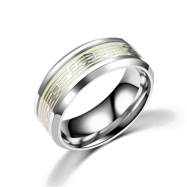 PandaHall Luminous Stainless Steel Rings, Music Note, Stainless Steel Color, US Size 10(19.8mm) Stainless Steel Musical Note
PandaHall Luminous Stainless Steel Rings, Music Note, Stainless Steel Color, US Size 10(19.8mm) Stainless Steel Musical Note