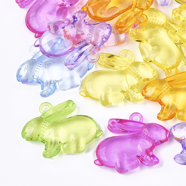 PandaHall Transparent Acrylic Bunny Pendants, Rabbit, Mixed Color, 26x36x6mm, Hole: 2.5mm, about 180pcs/500g Acrylic Rabbit Multicolor
PandaHall Transparent Acrylic Bunny Pendants, Rabbit, Mixed Color, 26x36x6mm, Hole: 2.5mm, about 180pcs/500g Acrylic Rabbit Multicolor