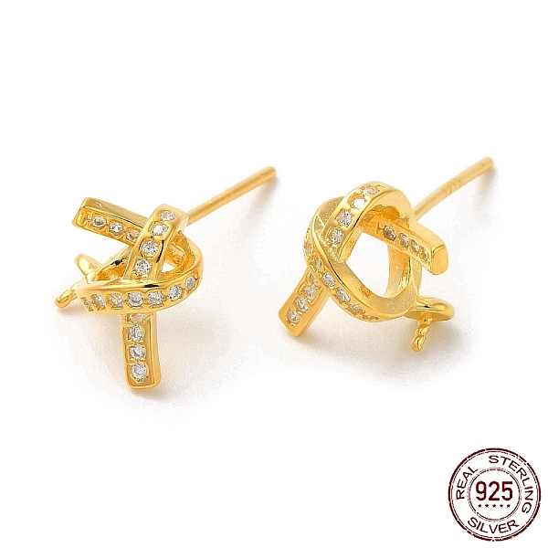 PandaHall 925 Sterling Silver Micro Pave Cubic Zirconia Stud Earing Findings, for Half Drilled Beads, with S925 Stamp, Real 18K Gold Plated..., Clear
PandaHall 925 Sterling Silver Micro Pave Cubic Zirconia Stud Earing Findings, for Half Drilled Beads, with S925 Stamp, Real 18K Gold Plated..., Clear
