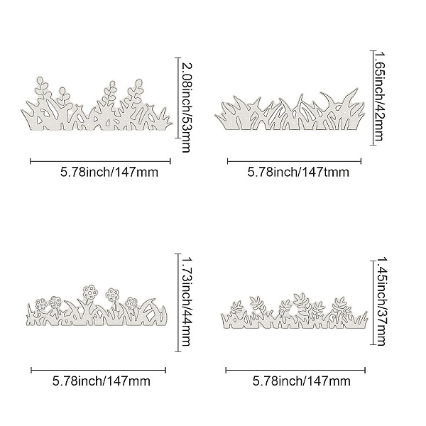 PandaHall BENECREAT Carbon Steel Cutting Dies Stencils, for DIY Scrapbooking/Photo Album, Decorative Embossing DIY Paper Card, Grass Corner...
PandaHall BENECREAT Carbon Steel Cutting Dies Stencils, for DIY Scrapbooking/Photo Album, Decorative Embossing DIY Paper Card, Grass Corner...