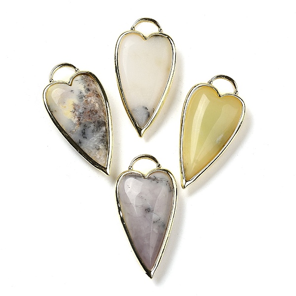 PandaHall Natural Grey Opal Pendants, Rack Plating Brass Heart Charms, Golden, 38x19x7.3~7.8mm, Hole: 4.7x6.5mm Grey Opal Heart
PandaHall Natural Grey Opal Pendants, Rack Plating Brass Heart Charms, Golden, 38x19x7.3~7.8mm, Hole: 4.7x6.5mm Grey Opal Heart