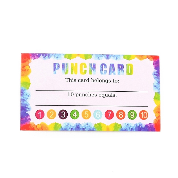 PandaHall Rectangle Paper Reward Incentive Card, Punch Cards for Students, Number Pattern, 90x50x0.3mm Paper Number
PandaHall Rectangle Paper Reward Incentive Card, Punch Cards for Students, Number Pattern, 90x50x0.3mm Paper Number
