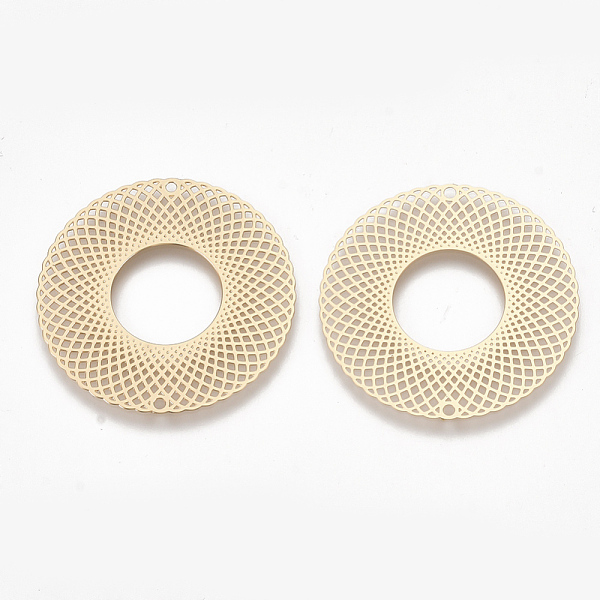 PandaHall Brass Links connectors, Etched Metal Embellishments, Donut, Light Gold, 30x0.3mm, Hole: 1.2mm Brass Donut
PandaHall Brass Links connectors, Etched Metal Embellishments, Donut, Light Gold, 30x0.3mm, Hole: 1.2mm Brass Donut
