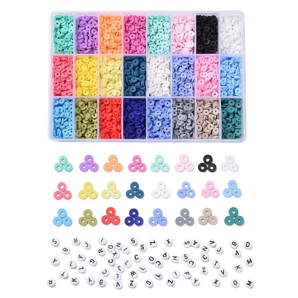 PandaHall DIY Beads Jewelry Kits, Including Disc/Flat Round Handmade Polymer Clay Beads, Heishi Beads, Flat Round Acrylic Beads, Mixed Color..., Multicolor
PandaHall DIY Beads Jewelry Kits, Including Disc/Flat Round Handmade Polymer Clay Beads, Heishi Beads, Flat Round Acrylic Beads, Mixed Color..., Multicolor