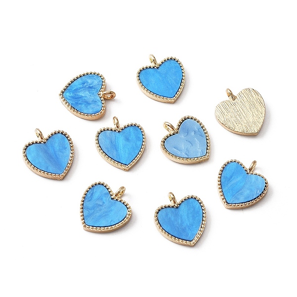 PandaHall Acrylic Pendants, with Light Gold Plated Alloy Findings, Heart, Cornflower Blue, 18x16x2.5mm, Hole: 2mm Alloy+Acrylic Heart
PandaHall Acrylic Pendants, with Light Gold Plated Alloy Findings, Heart, Cornflower Blue, 18x16x2.5mm, Hole: 2mm Alloy+Acrylic Heart