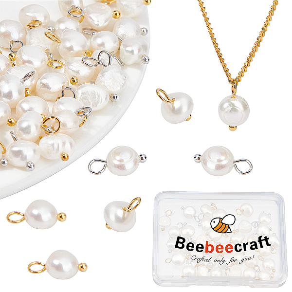 PandaHall Beebeecraft 40Pcs 2 Colors Freshwater Pearl Charms Baroque Natural Irregular White Pearl Dangle Drop Charms Pendant for DIY..., Multicolor
PandaHall Beebeecraft 40Pcs 2 Colors Freshwater Pearl Charms Baroque Natural Irregular White Pearl Dangle Drop Charms Pendant for DIY..., Multicolor