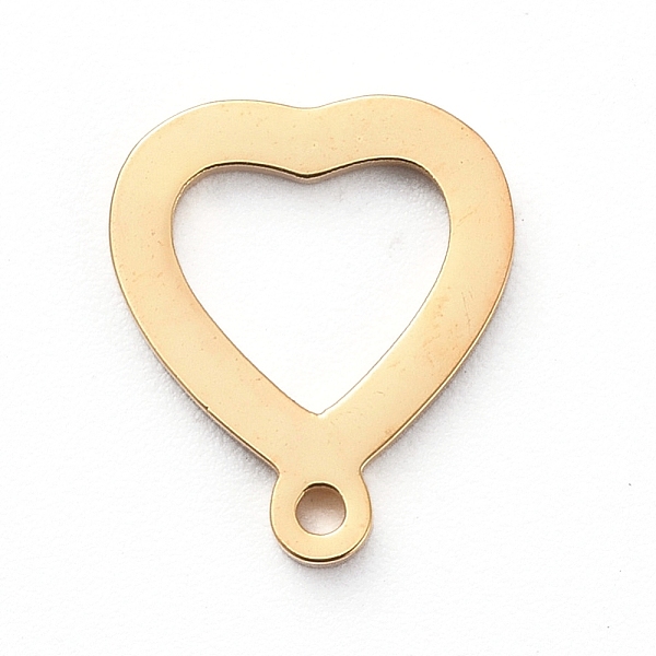 PandaHall Vacuum Plating 304 Stainless Steel Open Heart Charms, Cut-Out, Manual Polishing, Hollow, Golden, 10x8x1mm, Hole: 0.8mm 304...
PandaHall Vacuum Plating 304 Stainless Steel Open Heart Charms, Cut-Out, Manual Polishing, Hollow, Golden, 10x8x1mm, Hole: 0.8mm 304...