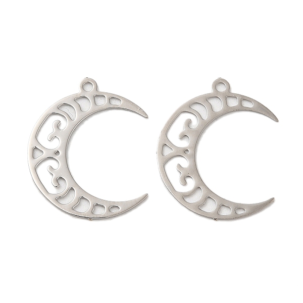 PandaHall Rack Plating Brass Filigree Pendants, Long-Lasting Plated, Moon Charms, Platinum, 18x15x0.3mm, Hole: 1mm Brass Moon
PandaHall Rack Plating Brass Filigree Pendants, Long-Lasting Plated, Moon Charms, Platinum, 18x15x0.3mm, Hole: 1mm Brass Moon