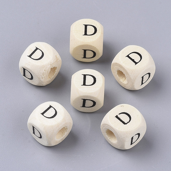 PandaHall Printed Natural Wood Beads, Horizontal Hole, Cube with Initial Letter, PapayaWhip, Letter.D, 10x10x10mm, Hole: 3.5mm, about..., Orange
PandaHall Printed Natural Wood Beads, Horizontal Hole, Cube with Initial Letter, PapayaWhip, Letter.D, 10x10x10mm, Hole: 3.5mm, about..., Orange