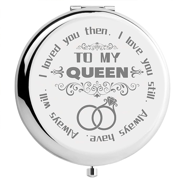 PandaHall 304 Stainless Steel Customization Mirror, Flat Round with Word, Floral Pattern, 70x65mm Stainless Steel Flower
PandaHall 304 Stainless Steel Customization Mirror, Flat Round with Word, Floral Pattern, 70x65mm Stainless Steel Flower