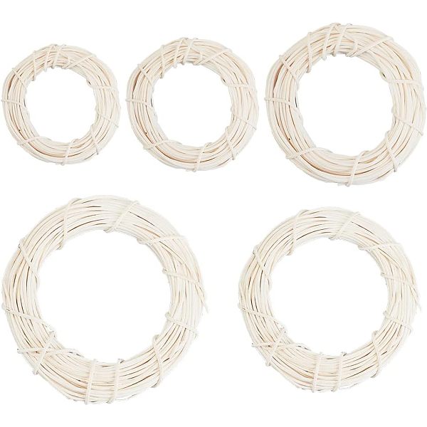 PandaHall Olycraft 5Pcs 5 Style Circle Shape Rattan Vine Branch Wreath Hoop, for DIY Easter Christmas Party Decors, White, 8~20.5x1~2cm...
PandaHall Olycraft 5Pcs 5 Style Circle Shape Rattan Vine Branch Wreath Hoop, for DIY Easter Christmas Party Decors, White, 8~20.5x1~2cm...