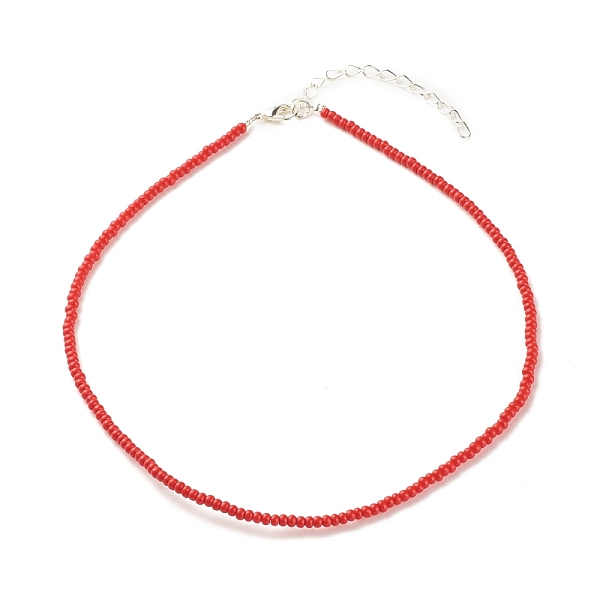 PandaHall Glass Seed Beaded Necklace, Summer Jewelry for Women, Crimson, 15.94 inch(40.5cm) Glass Pink
PandaHall Glass Seed Beaded Necklace, Summer Jewelry for Women, Crimson, 15.94 inch(40.5cm) Glass Pink