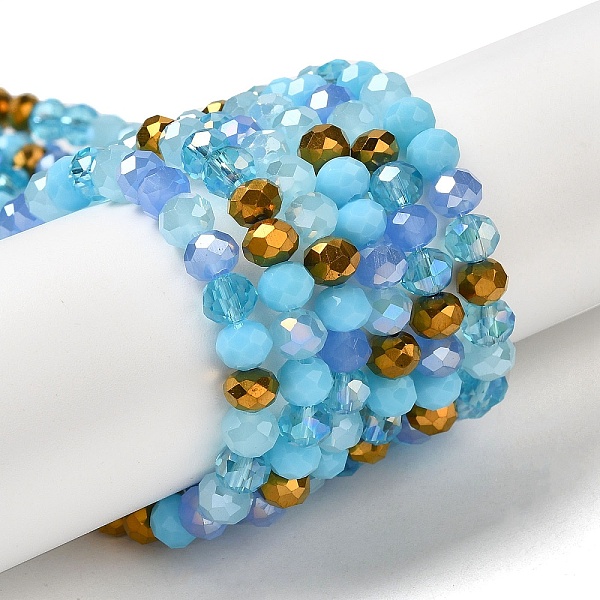 PandaHall Glass Beads Strands, Faceted, Rondelle, Pale Turquoise, 6x5mm, Hole: 1mm, about 85~88pcs/strand, 16.1~16.5 inch(41~42cm) Glass...
PandaHall Glass Beads Strands, Faceted, Rondelle, Pale Turquoise, 6x5mm, Hole: 1mm, about 85~88pcs/strand, 16.1~16.5 inch(41~42cm) Glass...