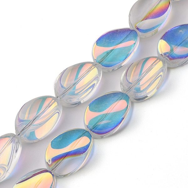 PandaHall Transparent Electroplate Glass Bead Strands, AB Color Plated, Teardrop, Clear AB, 18.5x12.5x6mm, Hole: 1mm, about 40pcs/strand..., White
PandaHall Transparent Electroplate Glass Bead Strands, AB Color Plated, Teardrop, Clear AB, 18.5x12.5x6mm, Hole: 1mm, about 40pcs/strand..., White