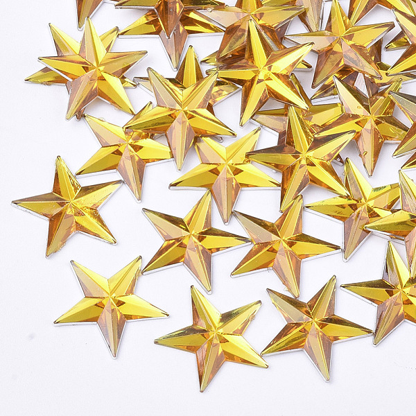 PandaHall Plastic Cabochons, Star, Gold, 13x14x1.5mm, about 2000pcs/bag Plastic Star Gold
PandaHall Plastic Cabochons, Star, Gold, 13x14x1.5mm, about 2000pcs/bag Plastic Star Gold