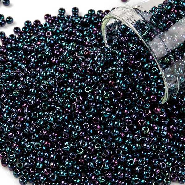 PandaHall TOHO Round Seed Beads, Japanese Seed Beads, (505) High Metallic Dragonfly, 11/0, 2.2mm, Hole: 0.8mm, about 5555pcs/50g Glass Blue
PandaHall TOHO Round Seed Beads, Japanese Seed Beads, (505) High Metallic Dragonfly, 11/0, 2.2mm, Hole: 0.8mm, about 5555pcs/50g Glass Blue