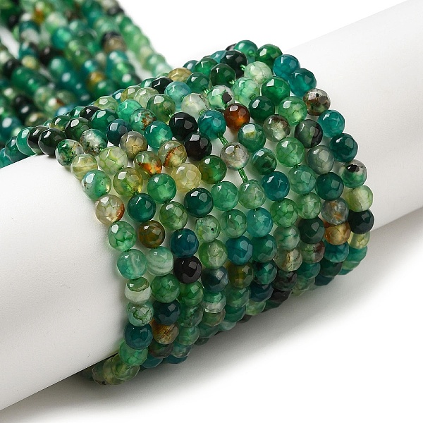 PandaHall Natural Agate Beads Strands, Faceted, Round, Dyed & Heated, Sea Green, 4mm, Hole: 0.8mm, about 88~94pcs/strand, 14.76~15.87''...
PandaHall Natural Agate Beads Strands, Faceted, Round, Dyed & Heated, Sea Green, 4mm, Hole: 0.8mm, about 88~94pcs/strand, 14.76~15.87''...