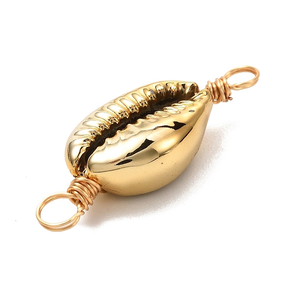 PandaHall Electroplated Shell Beads Links Connectors, with Eco-Friendly Copper Wire, Golden, 29~31.5x11~12x6~7mm, Hole: 3.5mm Shell Shell...
PandaHall Electroplated Shell Beads Links Connectors, with Eco-Friendly Copper Wire, Golden, 29~31.5x11~12x6~7mm, Hole: 3.5mm Shell Shell...