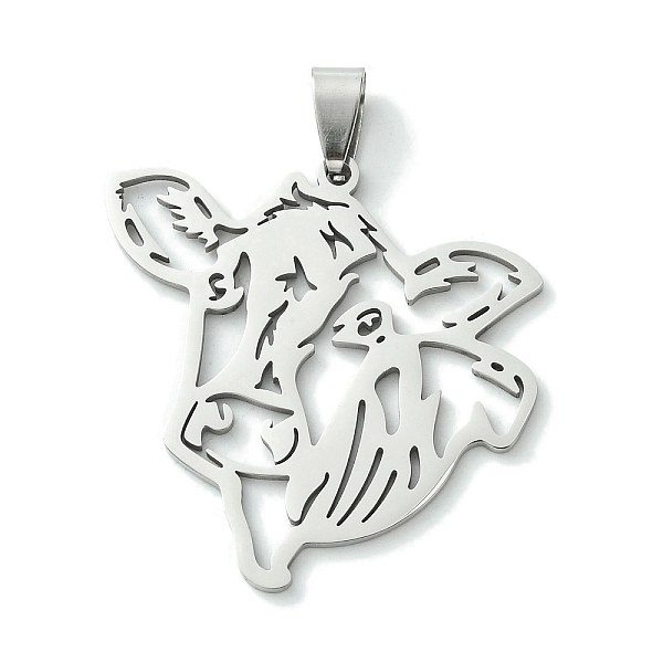 PandaHall 201 Stainless Steel Pendants, Laser Cut, Stainless Steel Color, Cattle, 38x38.5x1.5mm, Hole: 8x4mm 201 Stainless Steel Cattle
PandaHall 201 Stainless Steel Pendants, Laser Cut, Stainless Steel Color, Cattle, 38x38.5x1.5mm, Hole: 8x4mm 201 Stainless Steel Cattle
