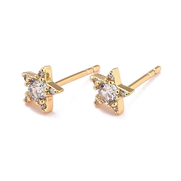PandaHall Star Sparkling Cubic Zirconia Stud Earrings for Her, Brass Micro Pave Cubic Zirconia Earrings, Real 18K Gold Plated, 5.5x6x2mm..., Clear
PandaHall Star Sparkling Cubic Zirconia Stud Earrings for Her, Brass Micro Pave Cubic Zirconia Earrings, Real 18K Gold Plated, 5.5x6x2mm..., Clear