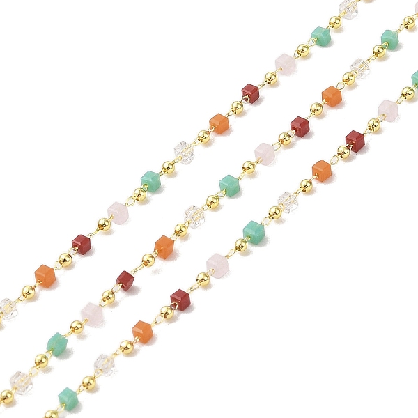 PandaHall Brass & Glass Link Chain, with Spool, Long-Lasting Plated, Cadmium Free & Lead Free, Soldered, Real 18K Gold Plated, Mixed Color..., Multicolor
PandaHall Brass & Glass Link Chain, with Spool, Long-Lasting Plated, Cadmium Free & Lead Free, Soldered, Real 18K Gold Plated, Mixed Color..., Multicolor