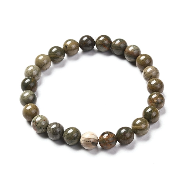 PandaHall Natural Silver Leaf Jasper Round Beads Stretch Bracelet for Men Women, Bead: 8~8.5mm, Inner Diameter: 2-1/4 inch(5.7cm) Silver...
PandaHall Natural Silver Leaf Jasper Round Beads Stretch Bracelet for Men Women, Bead: 8~8.5mm, Inner Diameter: 2-1/4 inch(5.7cm) Silver...
