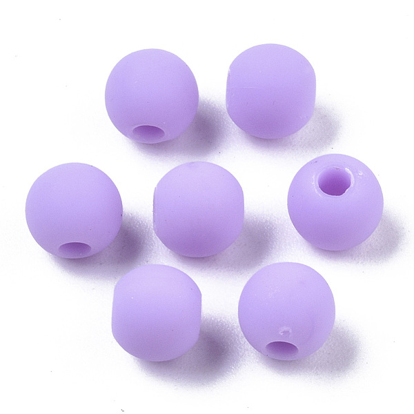 PandaHall Frosted Acrylic Beads, Round, Lilac, 6x5.5mm, Hole: 1.8mm, about 4430pcs/500g Acrylic Round Purple
PandaHall Frosted Acrylic Beads, Round, Lilac, 6x5.5mm, Hole: 1.8mm, about 4430pcs/500g Acrylic Round Purple
